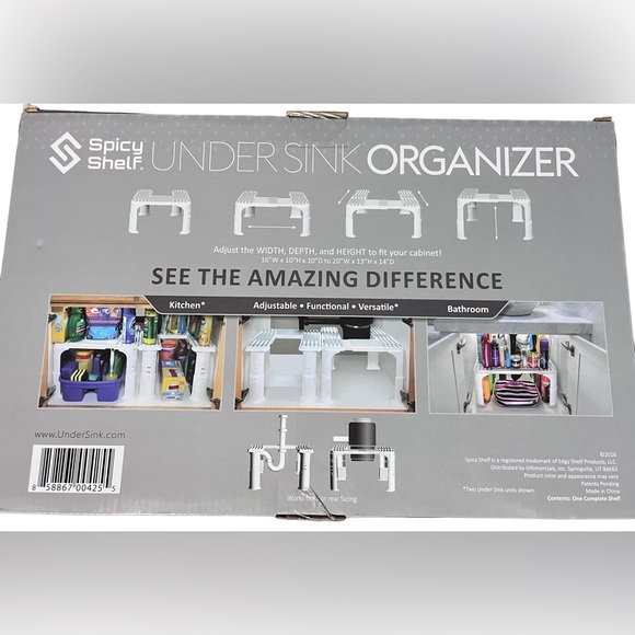 Spicy Shelf Brand Under the Sink Organizer NIB - Picture 2 of 6